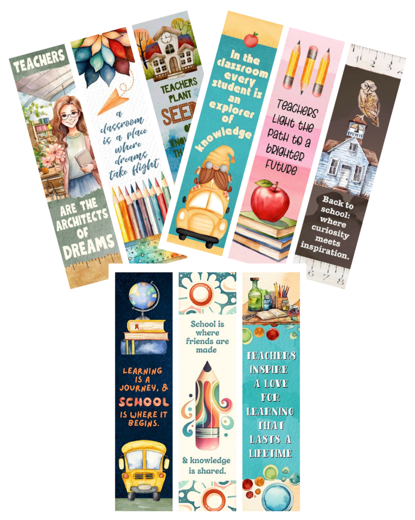 Free Printable Bookmarks Perfect For Back To School! 