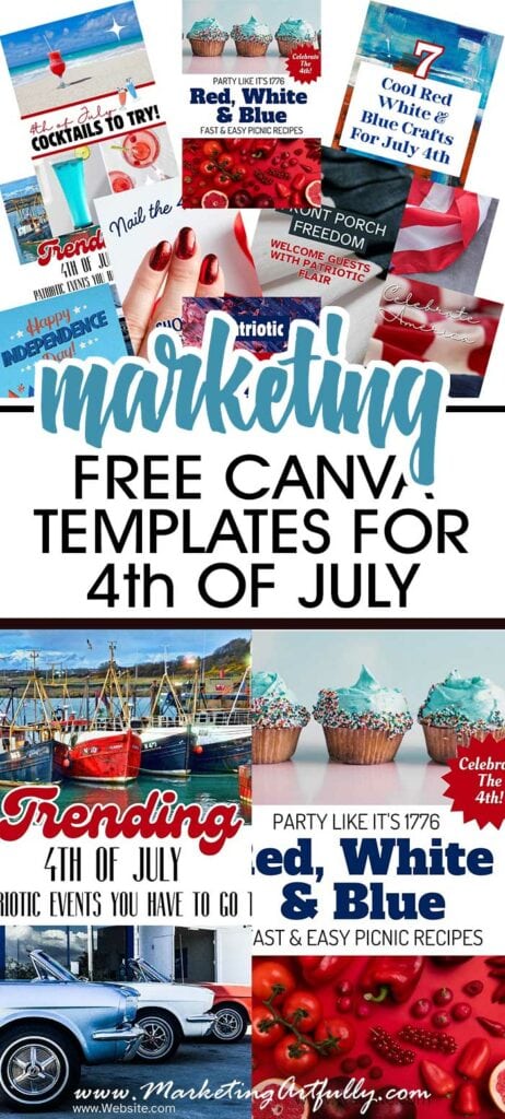 11 Free Canva Pinterest Templates For 4th of July 