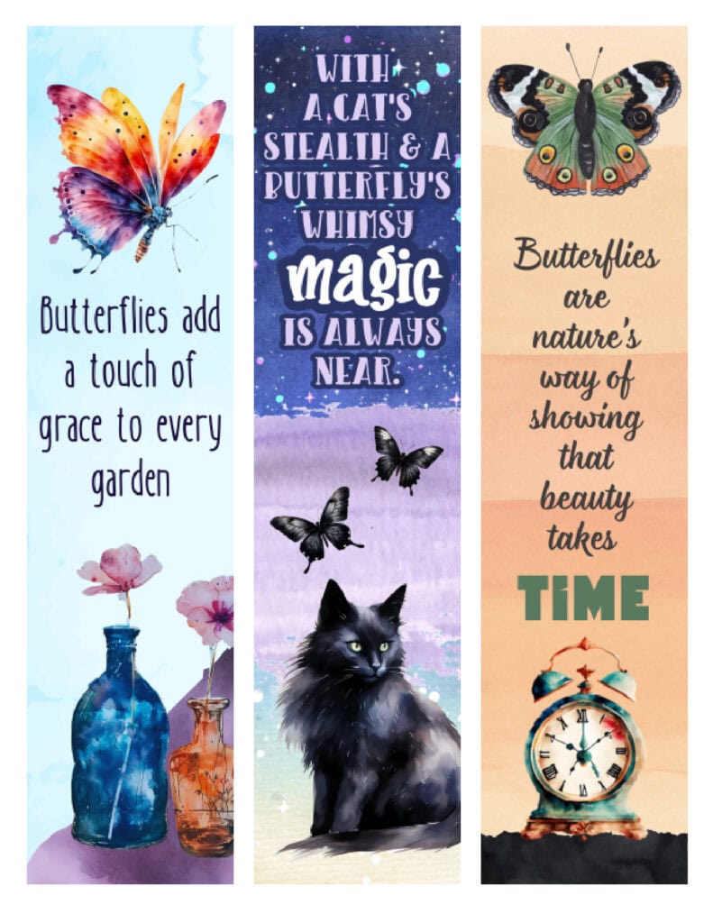 Magical Butterfly Bookmarks