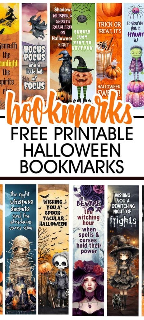 Spooky Good! Free Printable Halloween Bookmarks