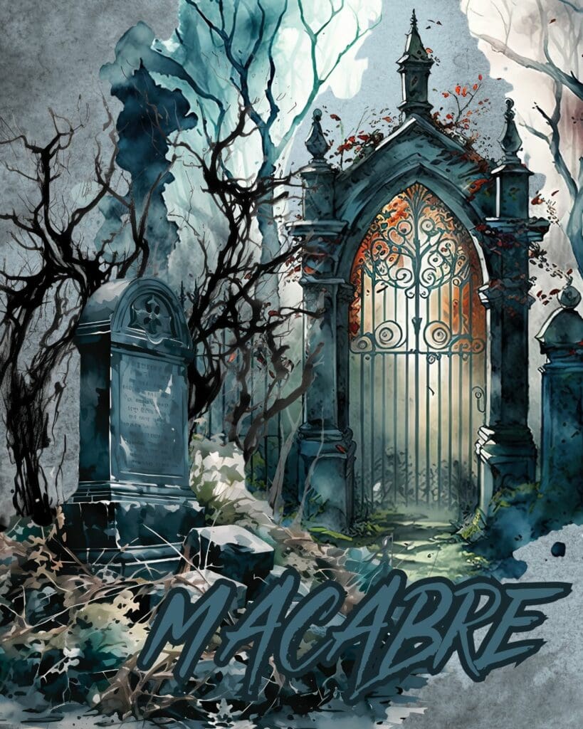 Macabre - Free Printable Gothic Wall Art Poster