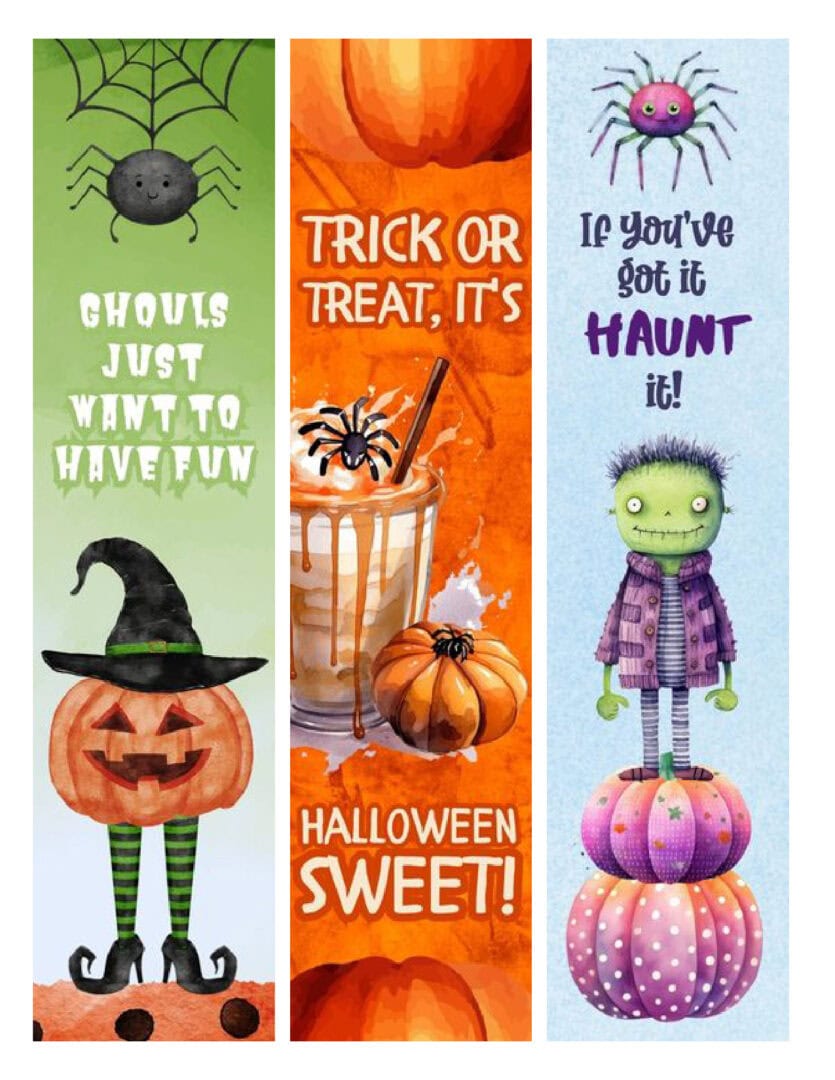 Spooky Good! Free Printable Halloween Bookmarks