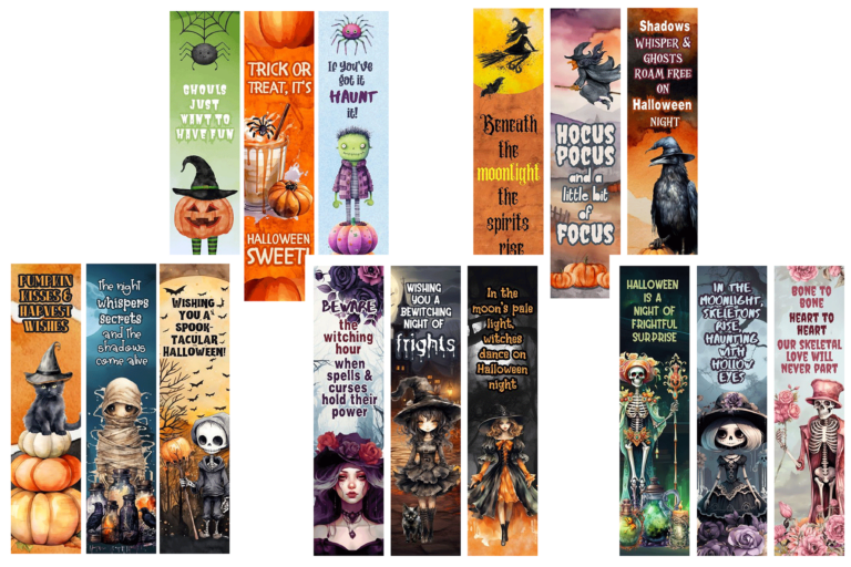 Spooky Good! Free Printable Halloween Bookmarks