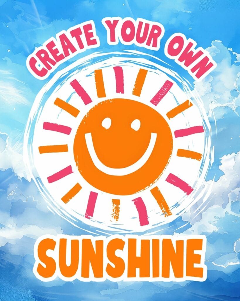 Create Your Own Sunshine - Inspiration Wall Art Prints