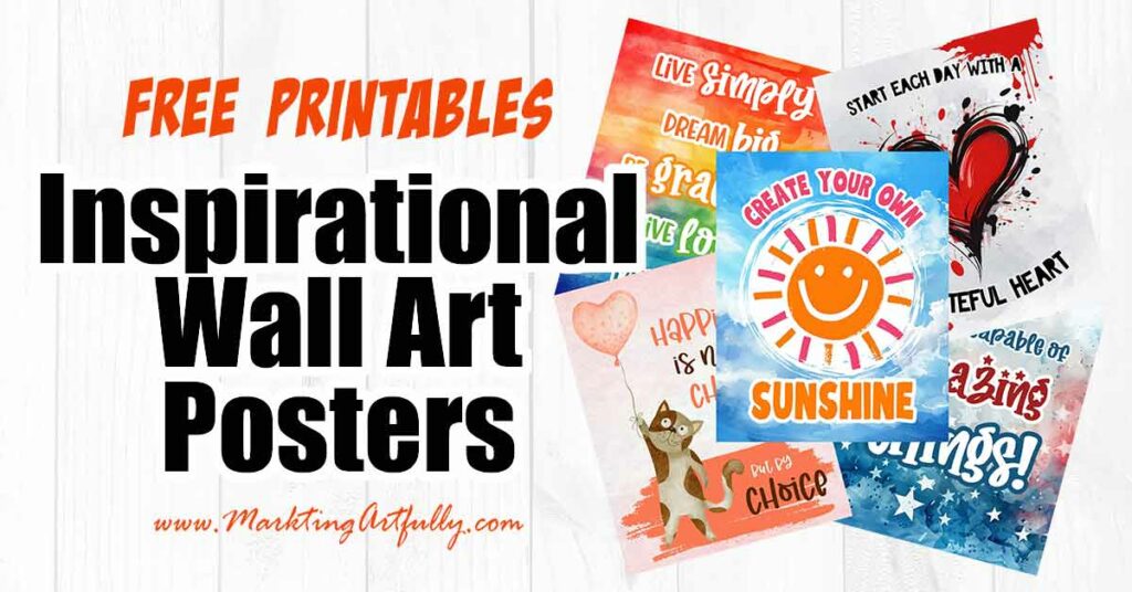5 Inspiration Wall Art Prints - Free Quotes Download!
