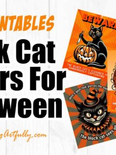 Black Cat Quotes! Free Printable Halloween Posters