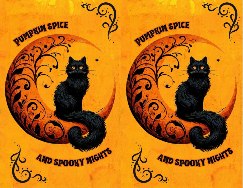 Pumpkin Spice and Spooky Nights - Free Printable Planner Cover