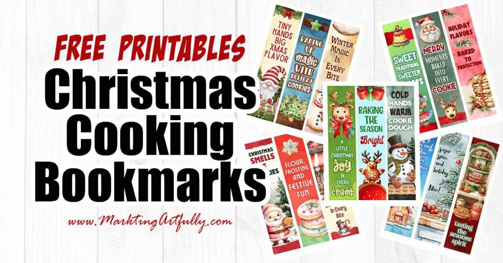 15 Christmas Cooking Bookmarks - Free Printable