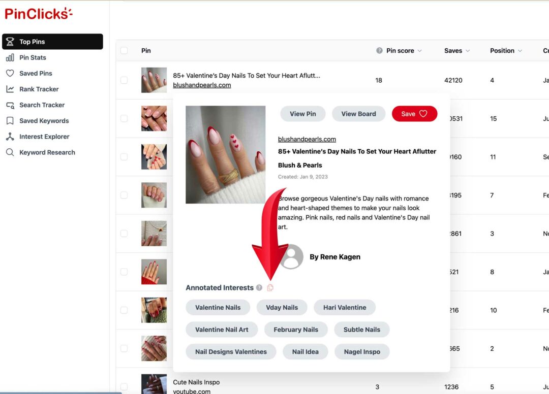 How To Find Keywords To Use In Pinterest - Annotations