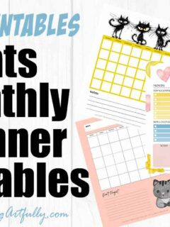 5 Printable Cat Planner Pages - Monthly Planner Ideas