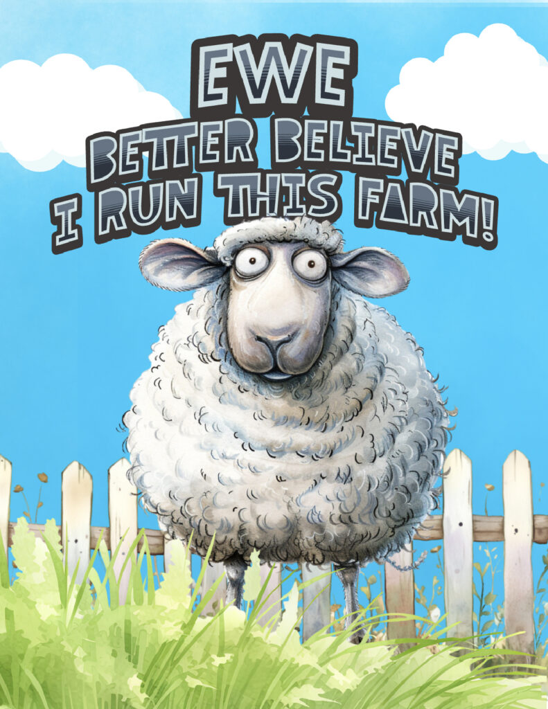 Sheep – "Ewe Better Believe I Run This Farm!"