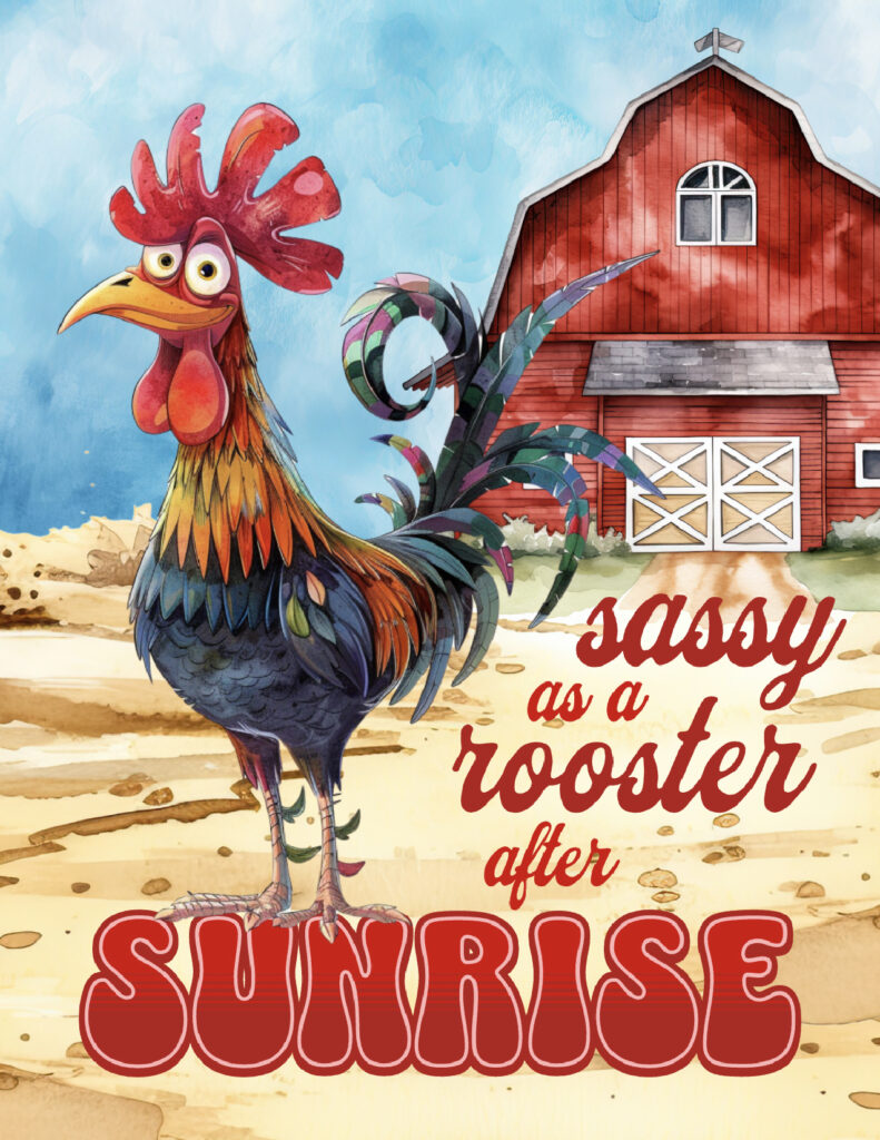 Rooster – "Sassy as a Rooster After Sunrise"