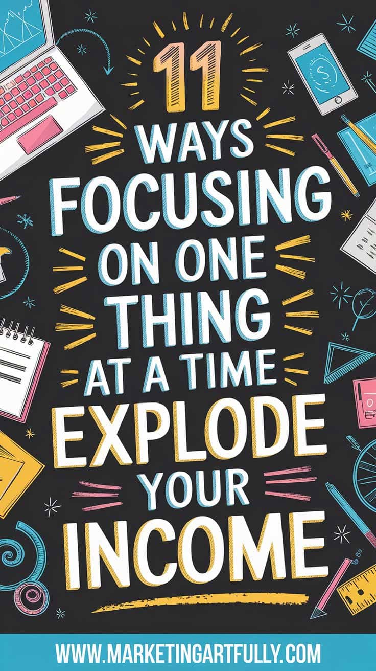 11 Ways Focusing on ONE Thing at a Time Will Explode Your Income