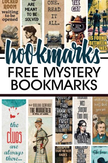 15 Free Printable Bookmarks for Mystery Lovers