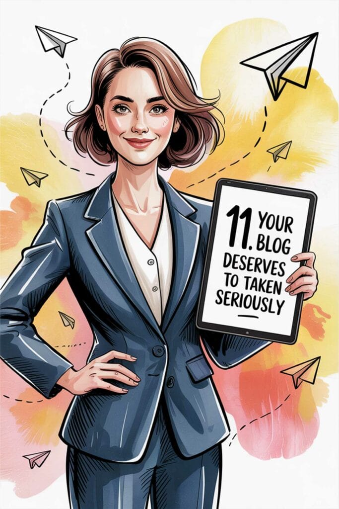 11. Your Blog Deserves to Be Taken Seriously (and So Do You!) 11. Your Blog Deserves to Be Taken Seriously (and So Do You!)