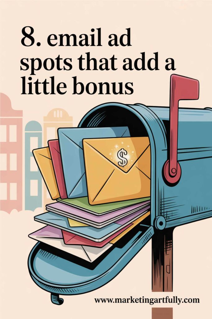 8. Email Ad Spots That Add a Little Bonus 8. Email Ad Spots That Add a Little Bonus