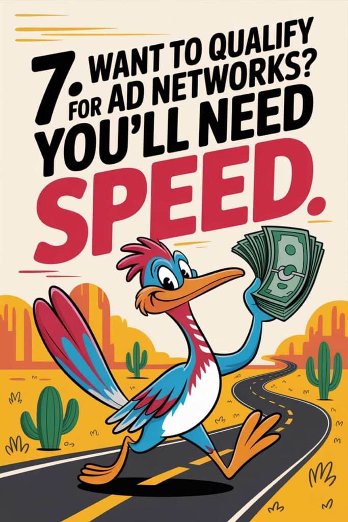 7. Want to Qualify for Ad Networks? You’ll Need Speed 7. Want to Qualify for Ad Networks? You’ll Need Speed