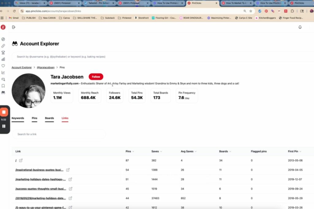 How to Use Pinclicks to Spy on Your Pinterest Keyword Strengths 
